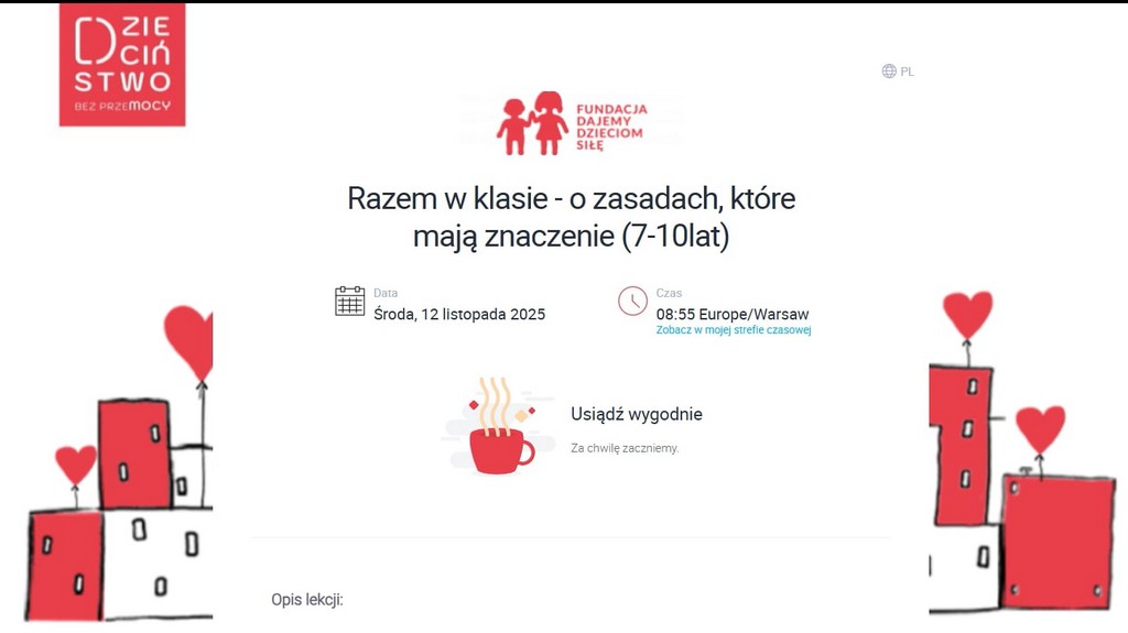 Lekcje on-line w klasie 2c