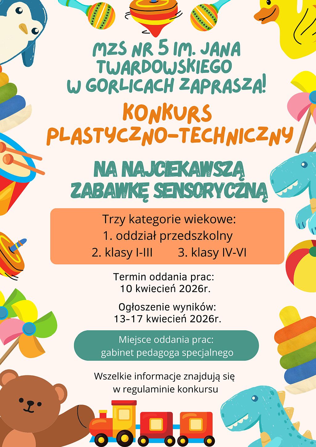 Zaproszenie do udziału w konkursie szkolnym!